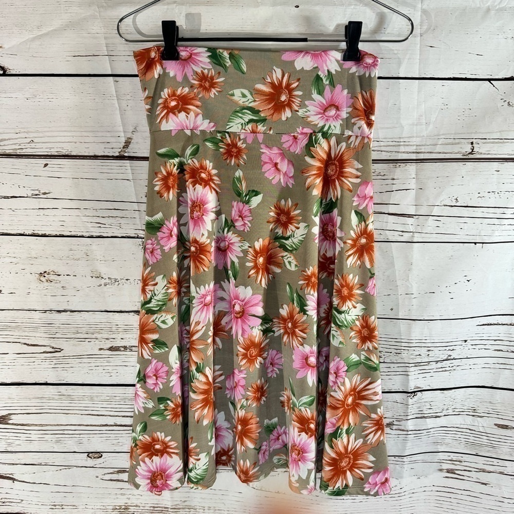 LuLaRoe Simply Comfortable Floral Print Skirt XS